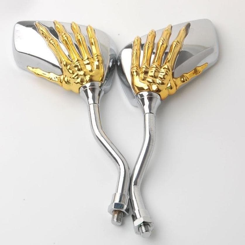 Espelho Retrovisor Da Motocicleta Modificado Personalizado Fantasma Mão Refletor Universal Garra Invertendoespelho