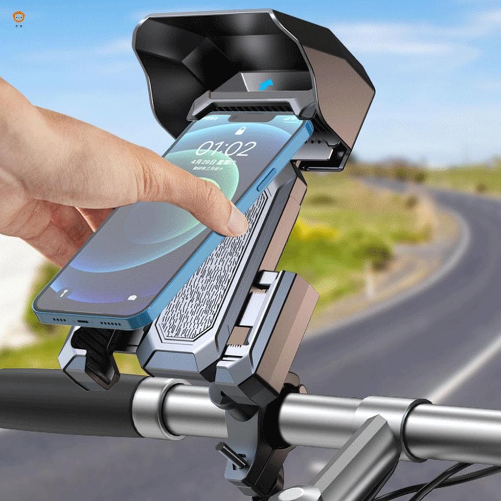 Suporte De Telefone Para Motocicleta À Prova D'água , Durável E Estável , Design De Braçadeira , Adequado A Maioria Das 