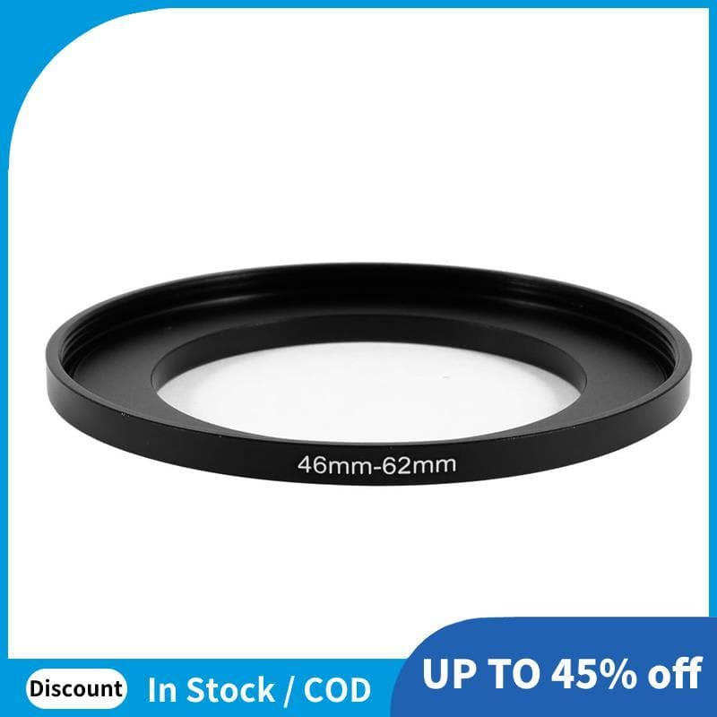 A Câmera Parte O Filtro Da Lente De 46mm-62mm Intensifica Adaptador Do Anel Preto