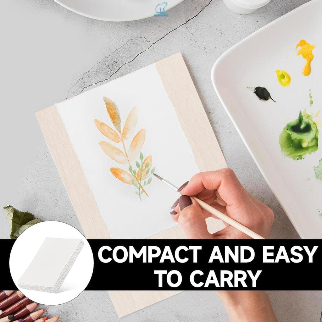 A6 Papel Aquarela Branco Em Grosso 300 GSM Para Cartões DIY Pinturas Letras Papelaria Estudante Iniciantes