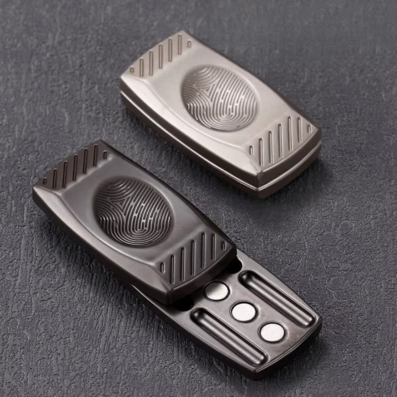Brinquedo Antiestresse de Metal com Impressão Digital e Deslizador Magnético Tátil, Ferramenta para Alívio de Ansiedade 