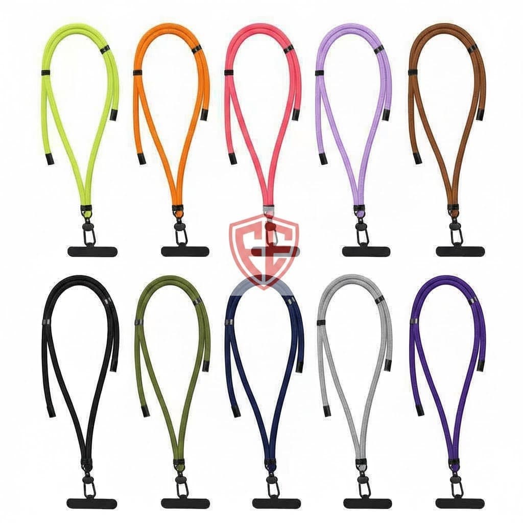 Cordão ajustável para celular, estilo colar, design universal