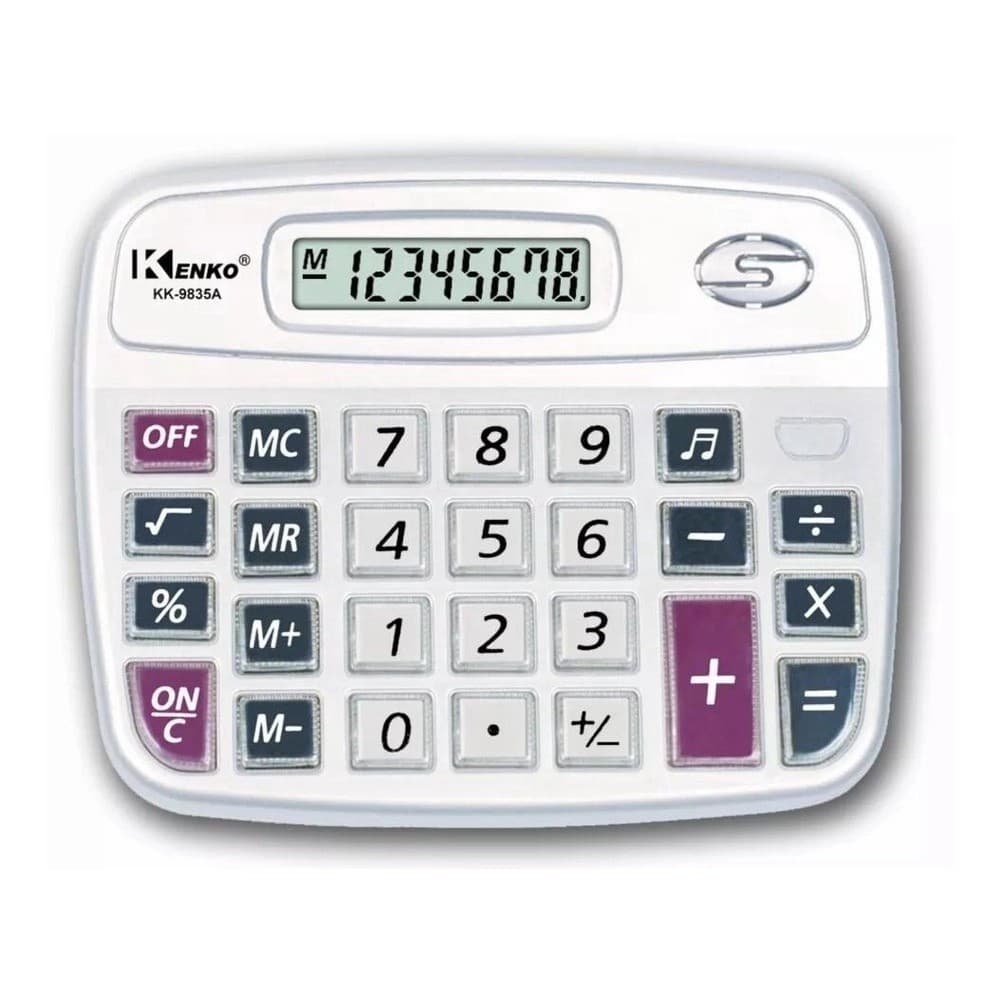 Calculadora Eletrônica KK-9835A – Multifuncional, Prática para Escritório, Escola e Casa