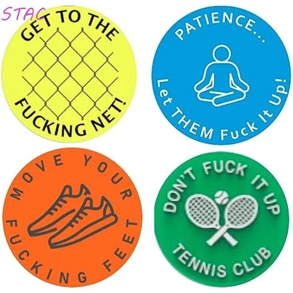 Amortecedores De Vibração Da Raquete STAC , Amortecedor Colorido Reutilizável De Tênis Criativo Do