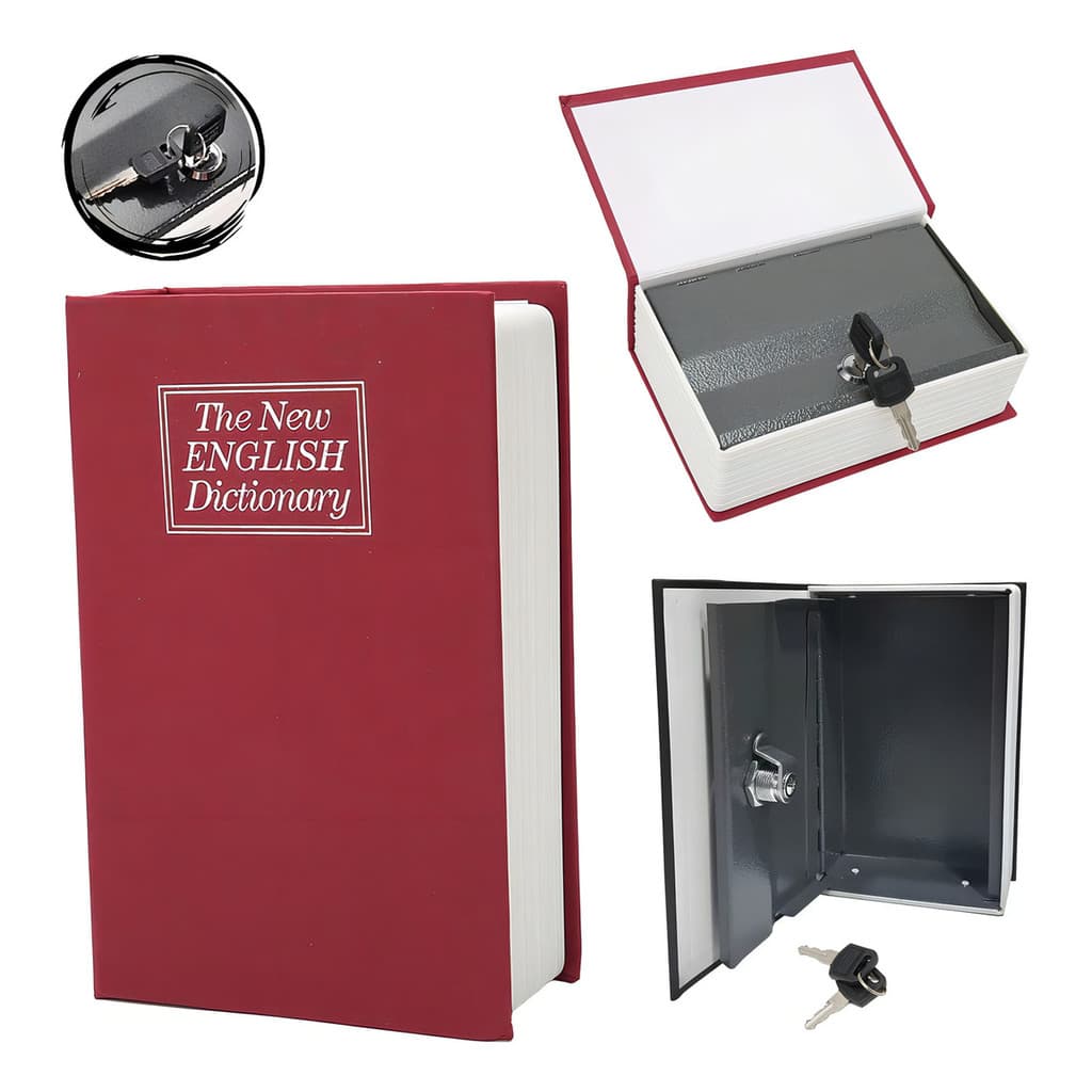 Cofre Camuflado Forma De Livro Dicionário C/Chave