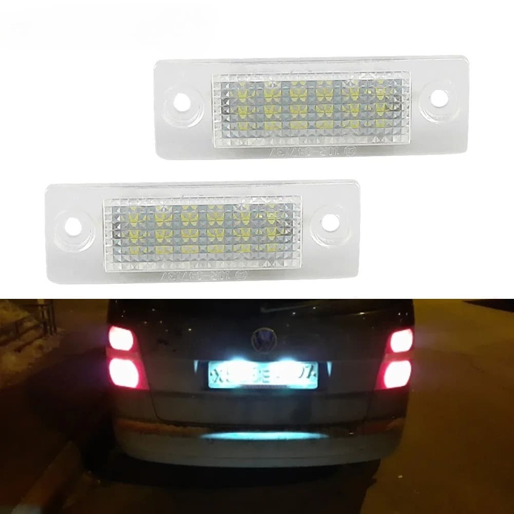 2 Pçs Canbus LED Luz Da Placa De Licença Para VW Caddy MK3 Golf Plus Syncro MK5 Passat B5.5 Sedan B6 Touran MK1 Transpor