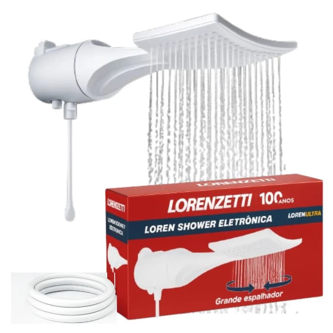 Chuveiro Loren Shower Eletrônica Lorenzetti 127V X 5500W