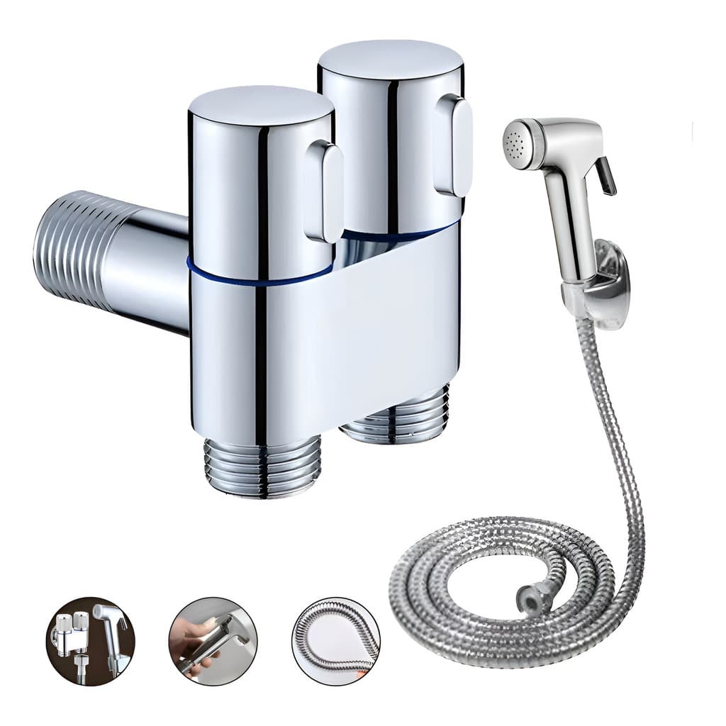 Duchinha Ducha Higiênica Registro Duplo Com Derivação