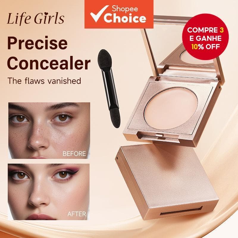 Life Girls Corretivo Creme De Longa Duração Iluminando Base Impecável Cobertura Marcas De Acne Olheiras Conjunto De Pres