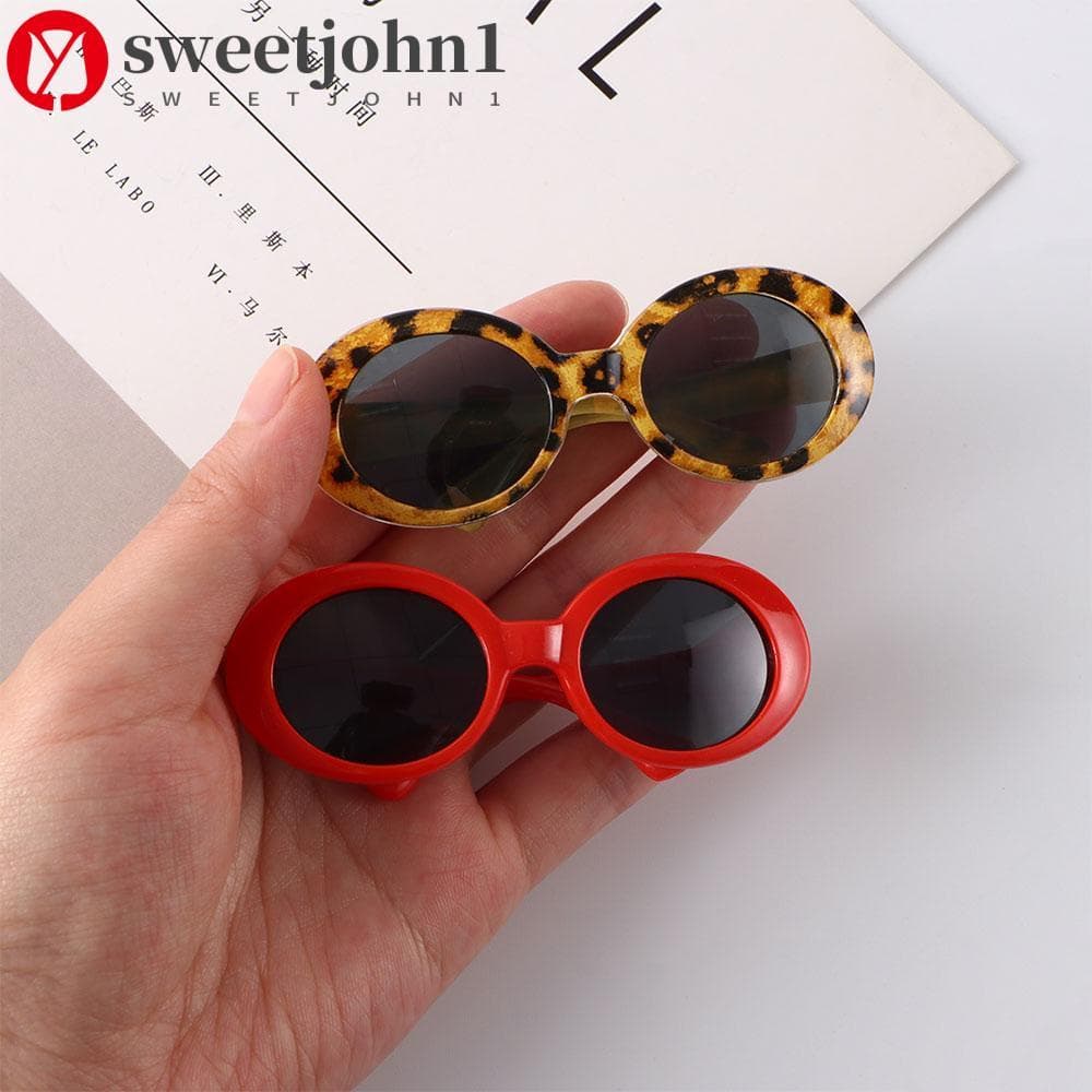 SWEETJOHN1 Óculos Para Gatos Redondos De Plástico Animais De Estimação Acessórios Produtos Pequenos