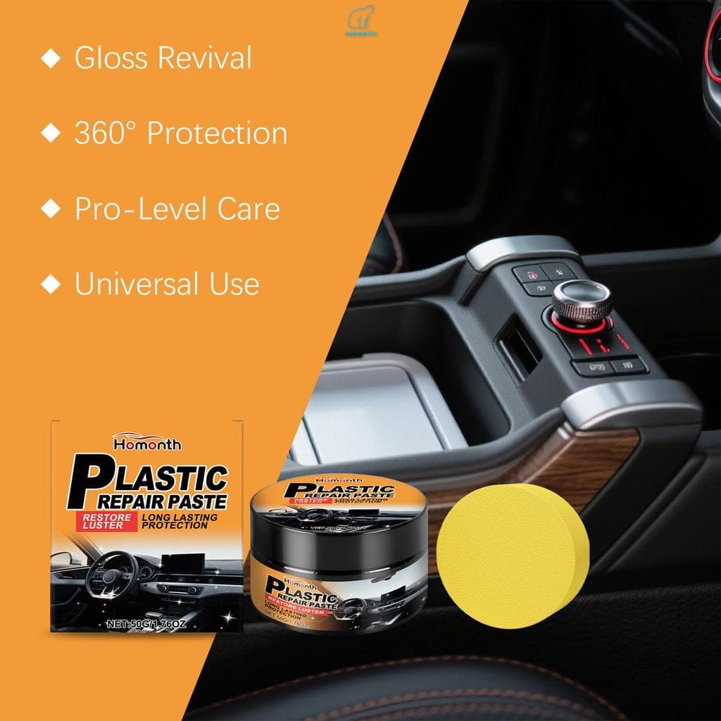 Creme Restaurador De Plástico Para Remoção De Manchas De Ferrugem , Restaura Brilho Em Superfícies Desbotadas E Oxidadas