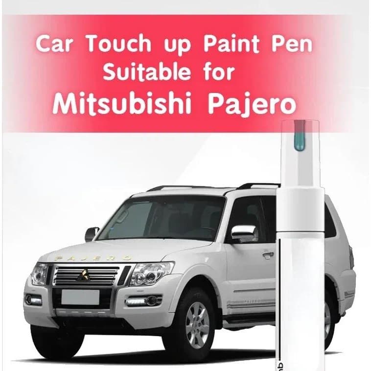 Caneta De Pintura De Retoque De Carro Adequada Para Mitsubishi Pajero Fixador De Tinta Pérola Branco Perolado Preto Lega
