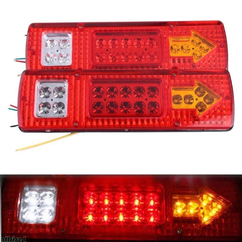 Todos Os Quentes 2pcs 12V 19 LED Carro Caminhão Reboque Cauda Parada Lâmpada Indicadora Luz