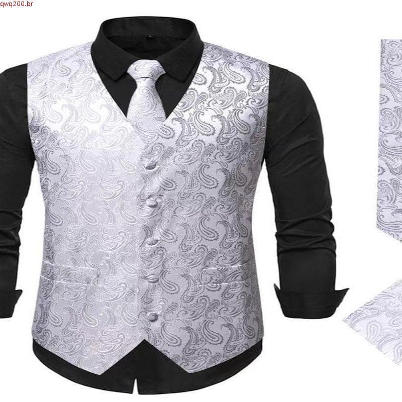 Colete Social Masculina Estilo Luxo Retrô m Fit Casaco Para Casamento Banquete Negócios