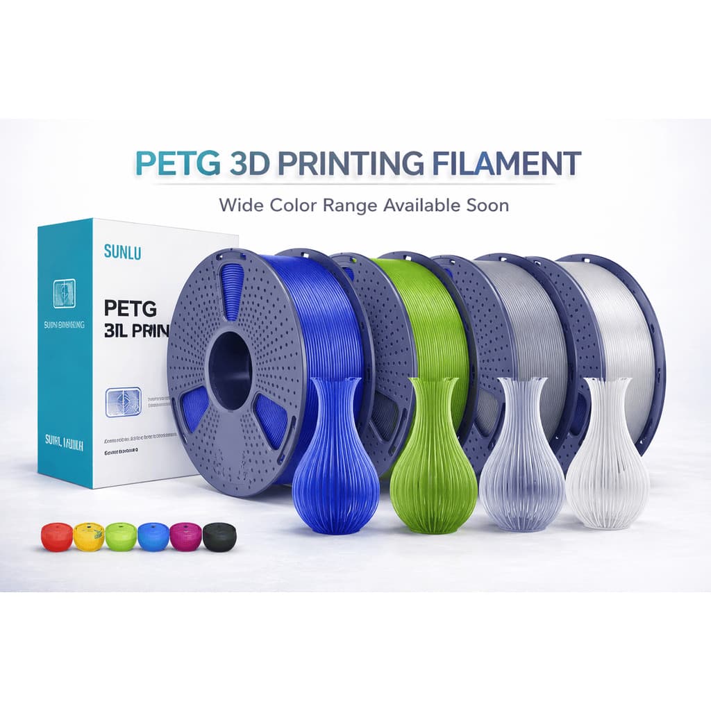 Filamento 3D SUNLU PETG - Cores 1kg 1.75mm