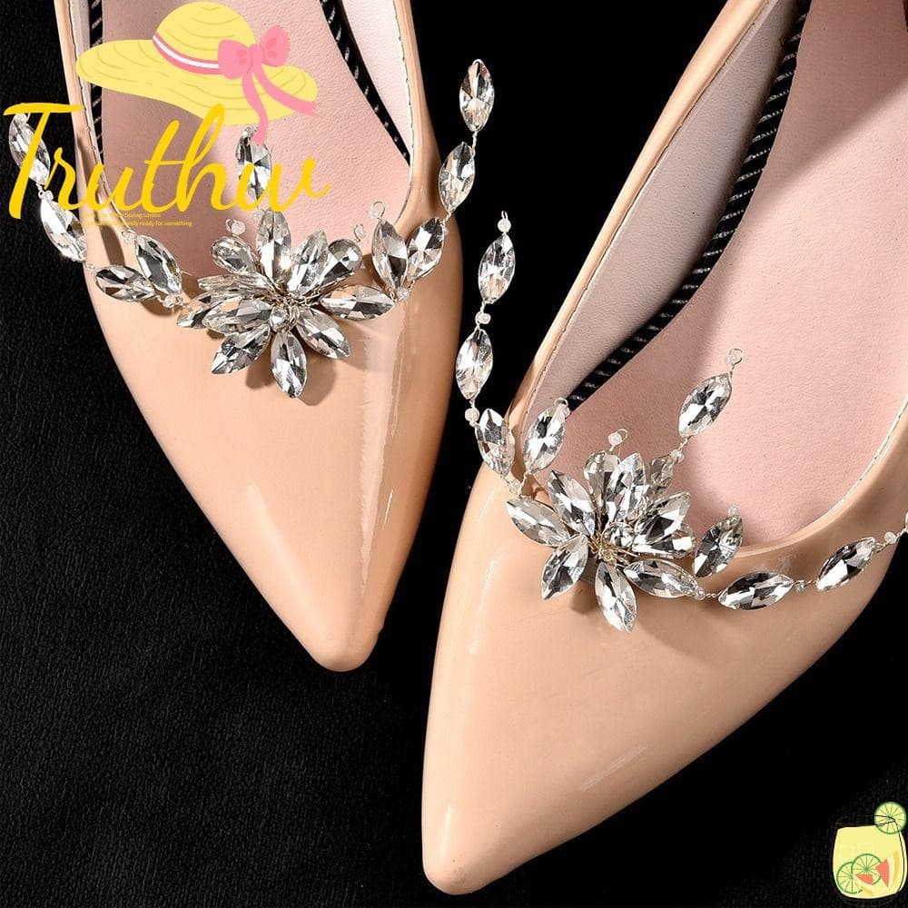 TRUTHW 2 Peças De Decorações De Sapatos Femininos Broche Clipes Decorativos De Casamento