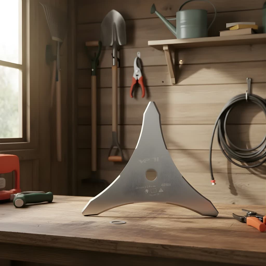 Faca Lâmina 3 Pontas Roçadeira 330mm Furo 25,4mm