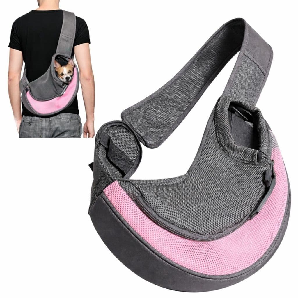 Bolsa Transporte Mochila Passeio para Cachorro Gato Pet Ajustável Respirável Alça Ombro