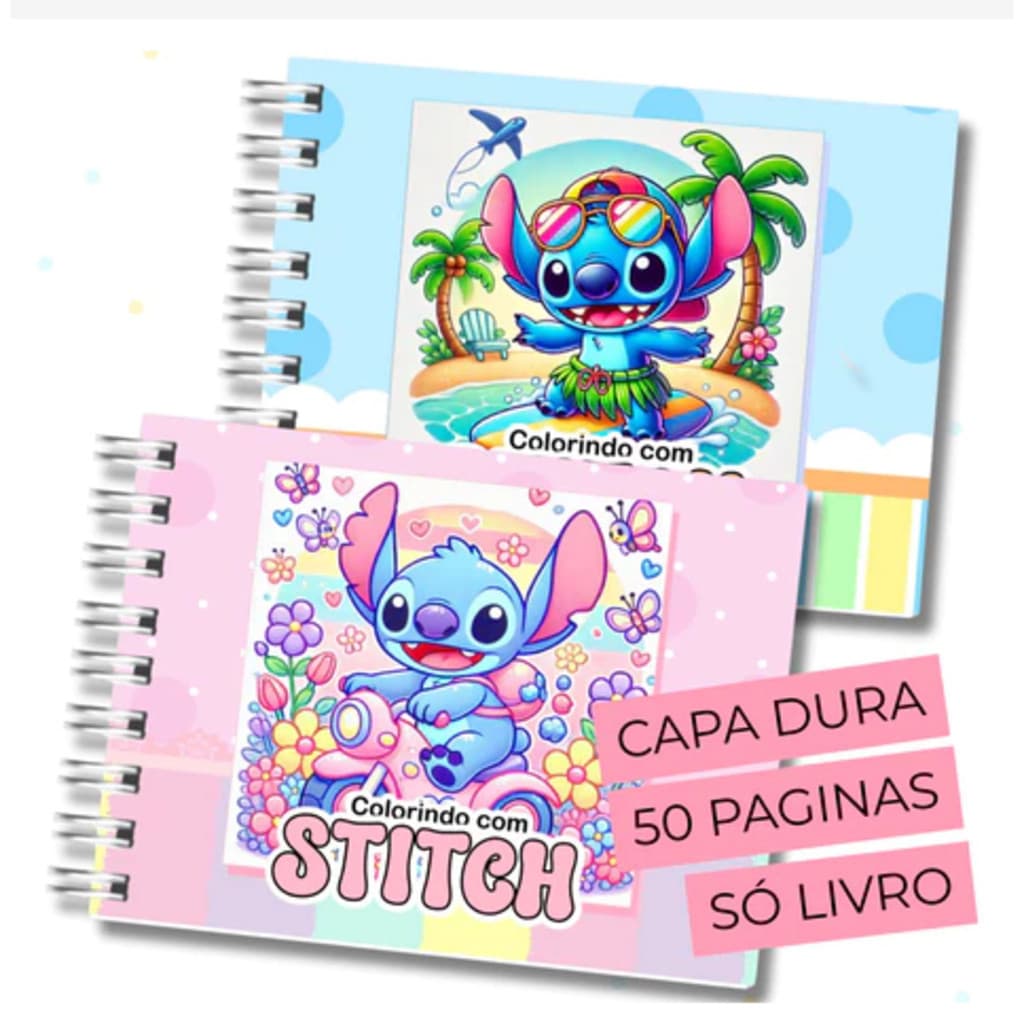 Livro de Colorir Com Capa Dura, Caderno de Desenho Pintura 50 Páginas HI