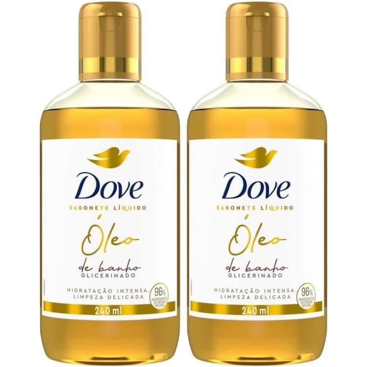 KIT C/ 2 Sabonete Líquido Dove Óleo de Banho Glicerinado 240Ml