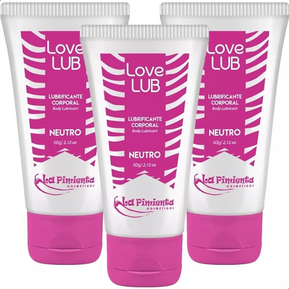 Love Lub Gel Lubrificante 60g La Pimienta NEUTRO, HOT E ICE