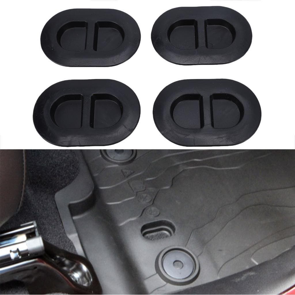 homgeek-BR 4 peças de plugues de drenagem de piso 68194821AA substituição de corpo de borracha para Jeep Wrangler