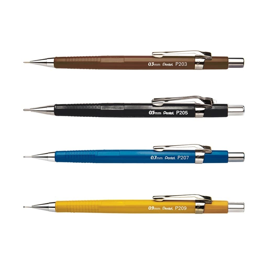 Lapiseira pentel sharp P200 Tradicional 0.3/0.5/0.7/0.9 / WX GIFT