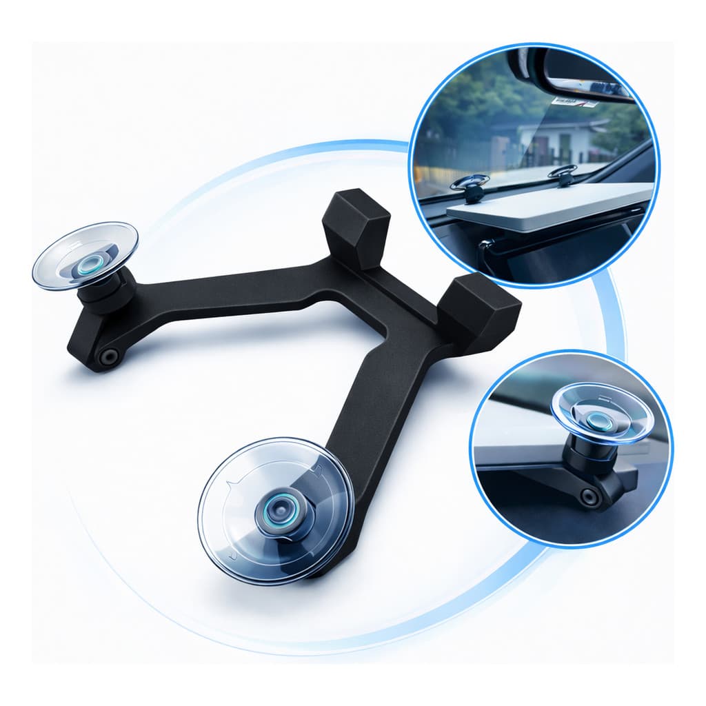 Suporte Veicular Starlink Mini Ventosa Reforçada Vidro Preto