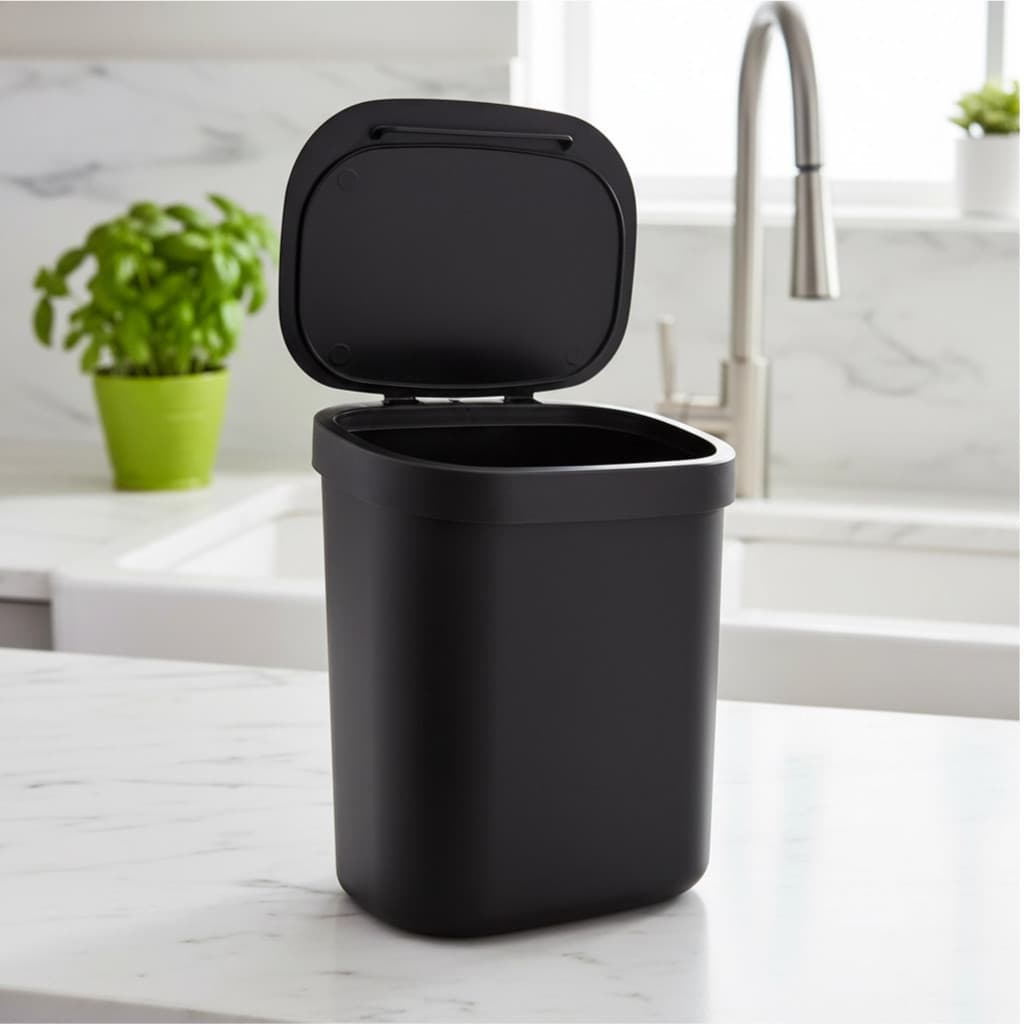 Lixeira para Pia De Cozinha Com 3,5 Litro com trava para sacola