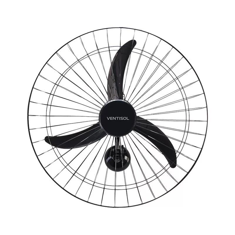 Ventilador de Parede 60 cm New Preto 127V Premium Ventisol