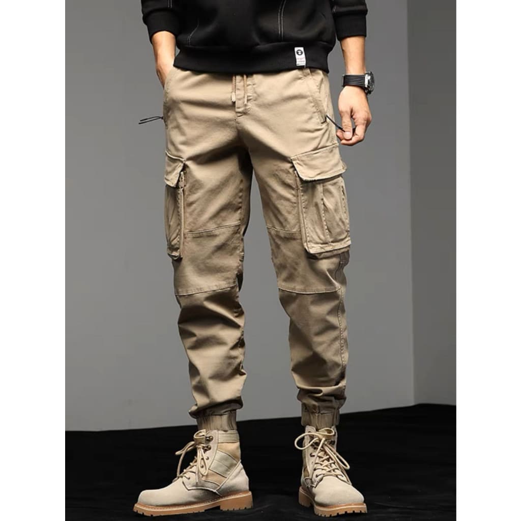 Calça CARGO JOGGER com bolso lateral Com Elástico
