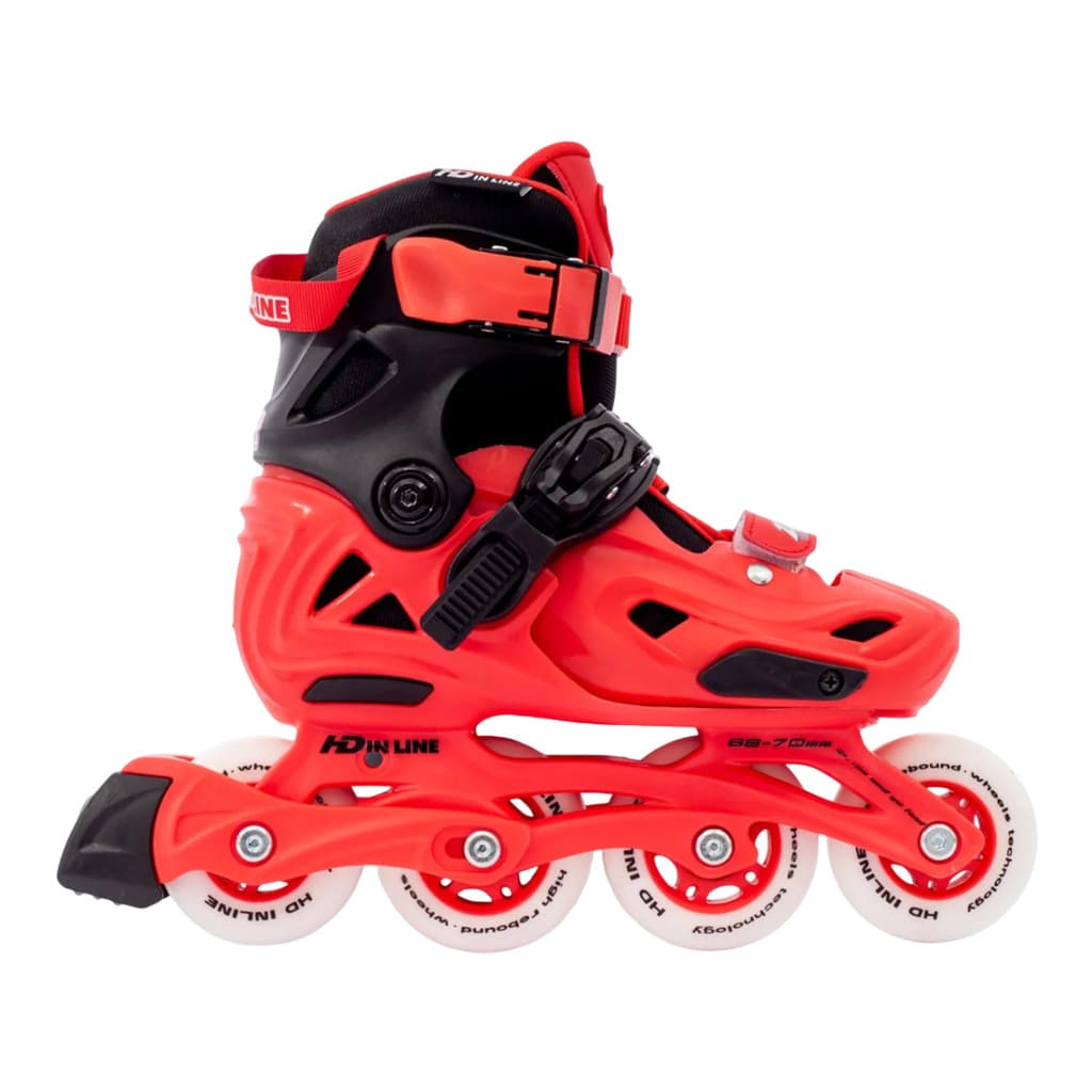 Patins Hd Inline Infantil - Zippy - Shock Red