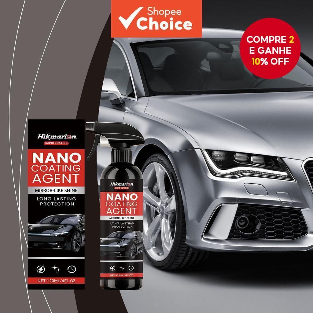 Spray De Revestimento Nano Para Carro , Selante De Tinta Hidrofóbica , Intensificador De Brilho 120ML