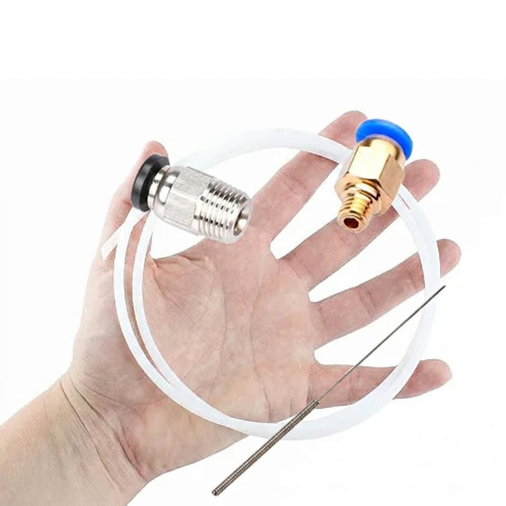 Kit Engates Conectores Tubo PTFE Teflon Agulha Limpeza 0.4mm Impressoras 3D Creality Ender 3