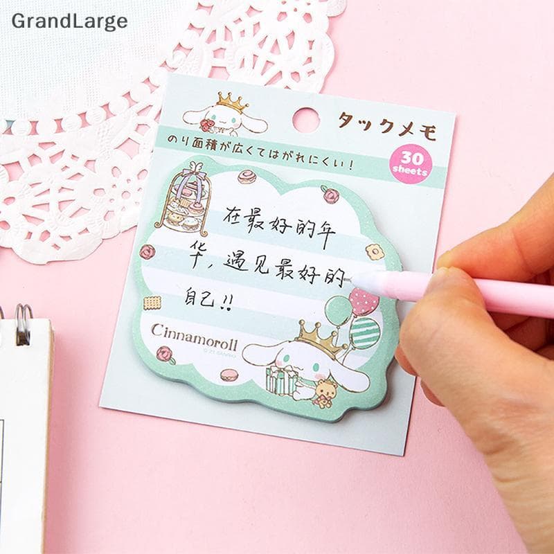 [GrandLarge] 30 Folhas Kawaii Sanrio Hello Kitty Livro De Conveniência Mylody Kuromi Cinnamoroll Stiy Notes Pasta Fofa B