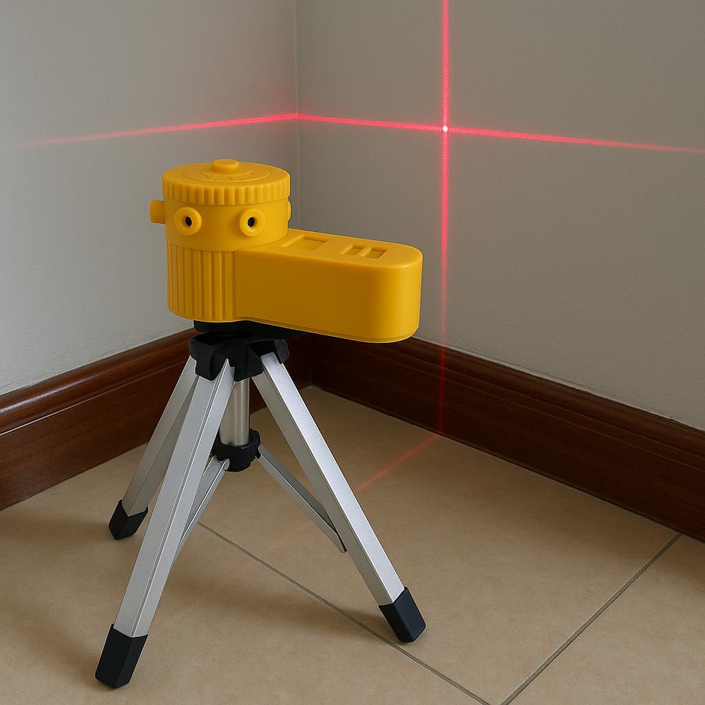 Nível Laser Profissional 360º Giratorio Com Tripé Nivelador Multifuncional  Piso Teto 5 Modos-envio imediato