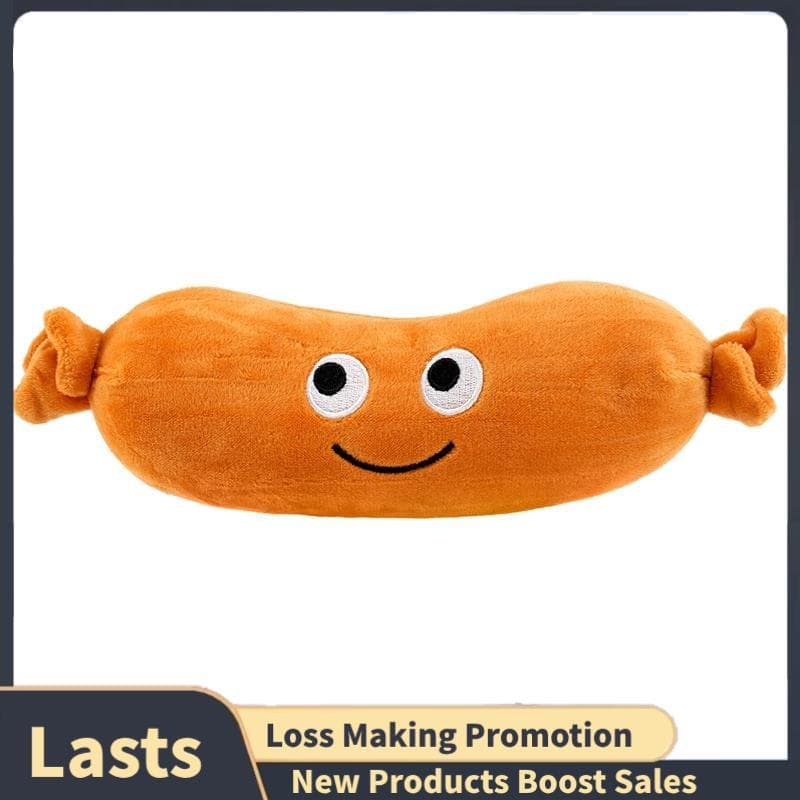 1Pc Recheado Brinquedos De Salsicha De Pelúcia 20CM Mini Comida Bonecas Travesseiro Presentes Novo