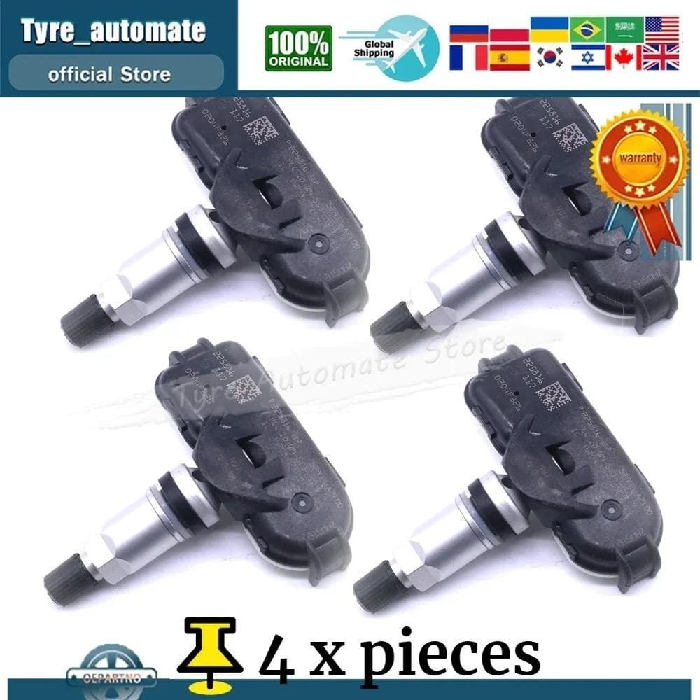 4 x 52933-A7100 3X205 SENSOR TPMS Para 2012-2017 Hyundai Elantra Kia Forte 315MHz Sistema De Monitoramento De Pressão Do