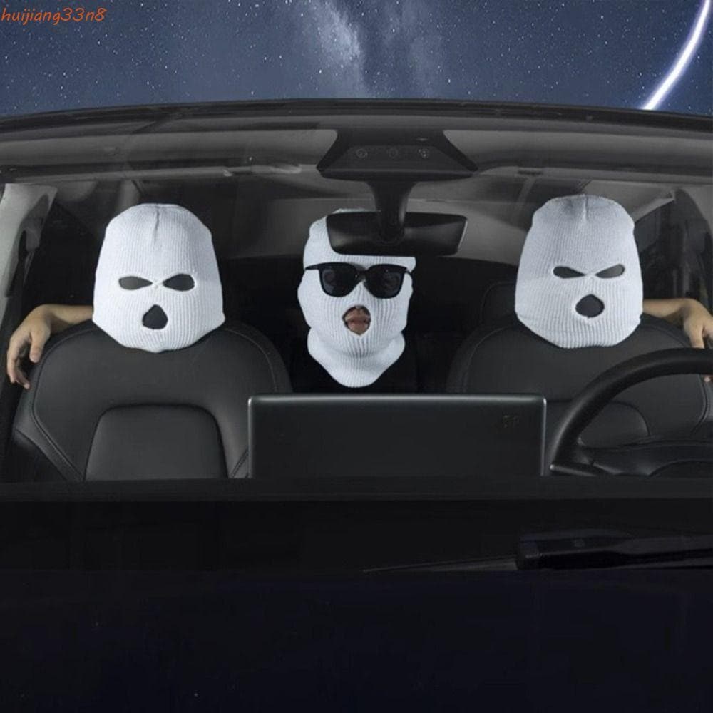 HUIJIANG Carro Engraçado Chapéu Decoração , 3 Buracos Capa Completa Assento De Headcover , Quente Auto Encosto De Cabeça