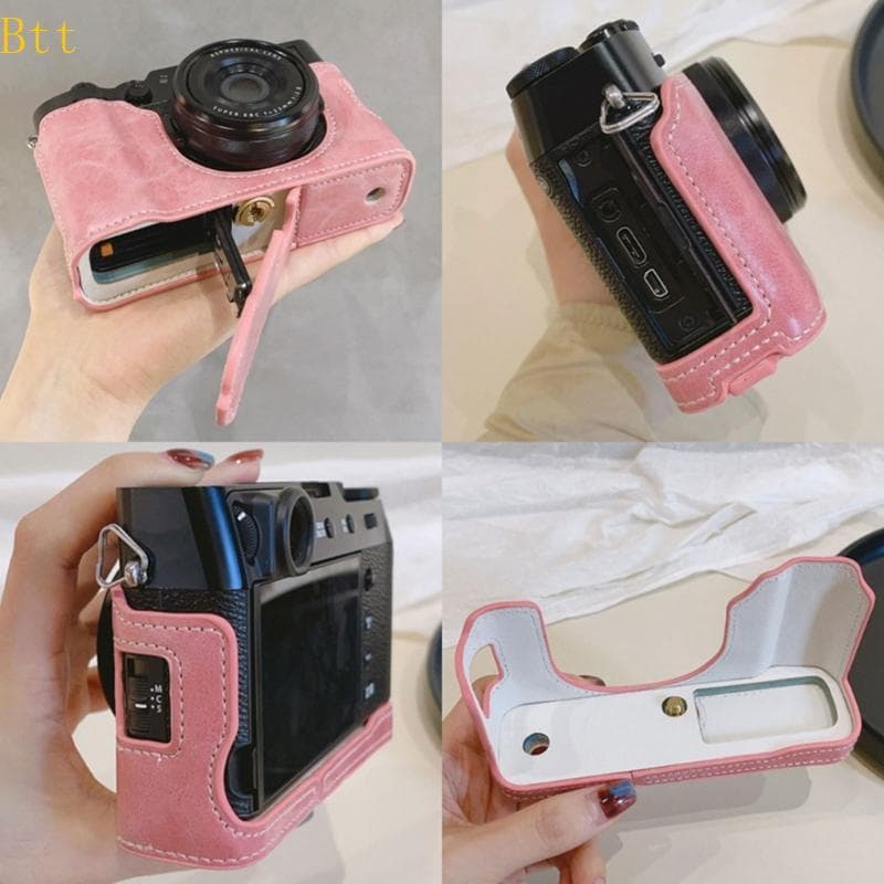 Fashionable Camera Half Shell Case Para X100VI Carregamento Esforço E Bolsa Câmera Capacidade Lançamento