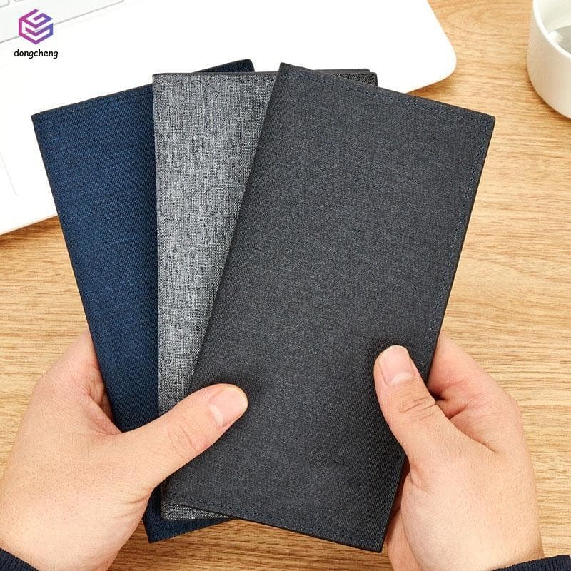 Carteira Masculina Fina De Tecido Oxford-Porta-Cartões Leve Com 12 Compartimentos Para Presentes De Uso Diário