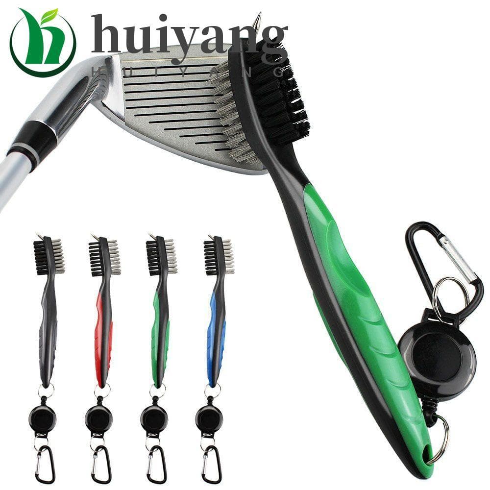 HUIYANG Golf Club Escova Retrátil Zip-line Apontador Ferramenta De Limpeza Cleaner Groove