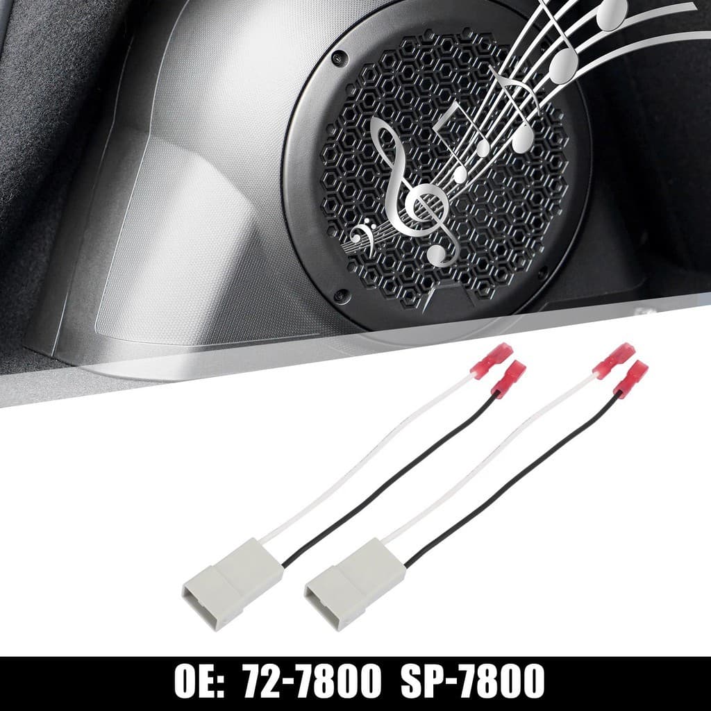 X Autohaux 2pcs Adaptador De Chicote De Conector De Alto-Falante De Carro 72-7800 Para Ford Focus 2003-2007