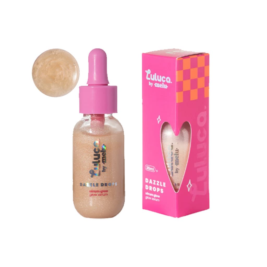 Serum Glow Luluca By Melu Ruby Rose Dazzle Drops  35ml