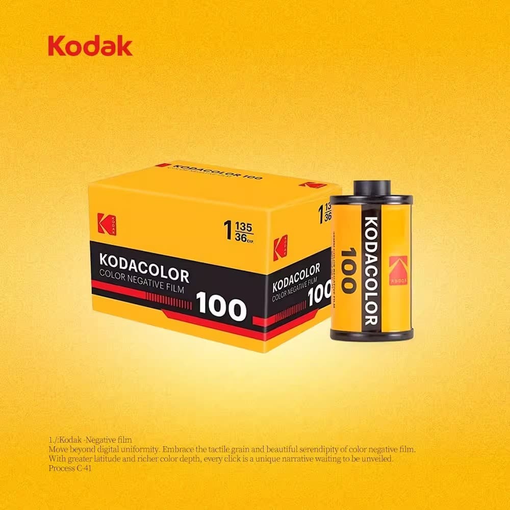 Filme Kodak KodaCOLOR ISO100/200 135 negativo colorido 36 exposições