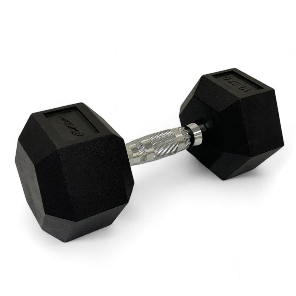 Halter Sextavado Emborrachado Pegada Cromada 1kg