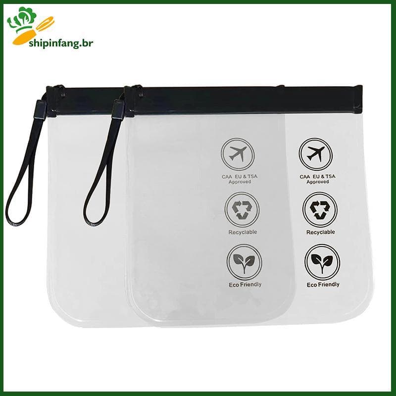 SPF Bagagem Transparente Uso De Viagem À Prova De Vazamento Vôo Compõem Saco Dwaterproof Água Para Mulheres Reutilizável