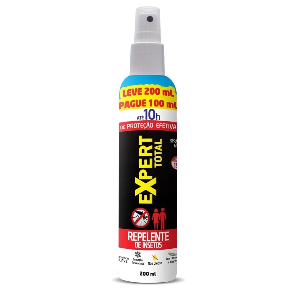 Repelente De Insetos Spray Expert Total 10h 200ml Nutreix