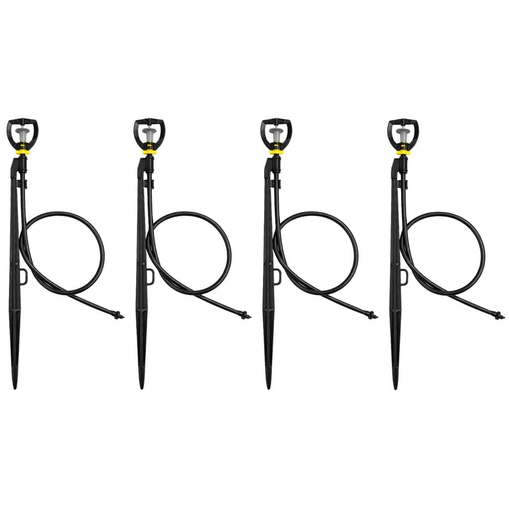 Kit 30 Micro Aspersor Bailarina Amanco Com Haste E Microtubo - Irrigação Ideal para Horta Jardim Estufa