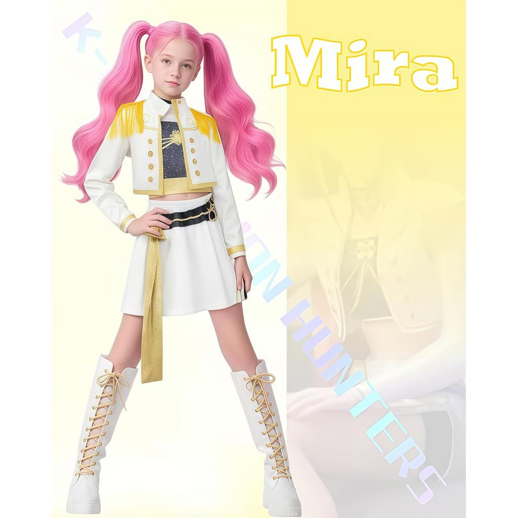 Fantasia LUXO K-POP Caça Demônios Infantil / Look Halloween Festa Escola e Palco